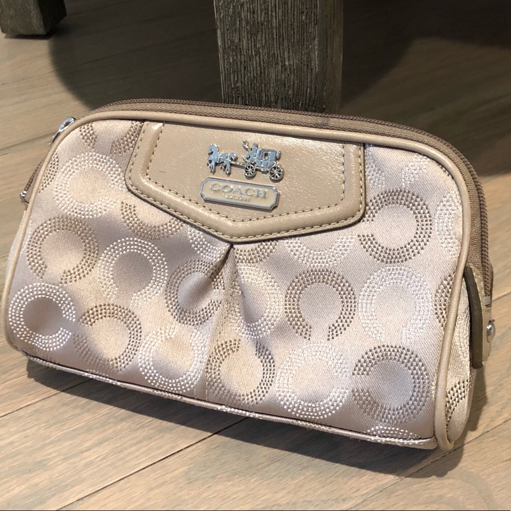 Beige Coach Clutch